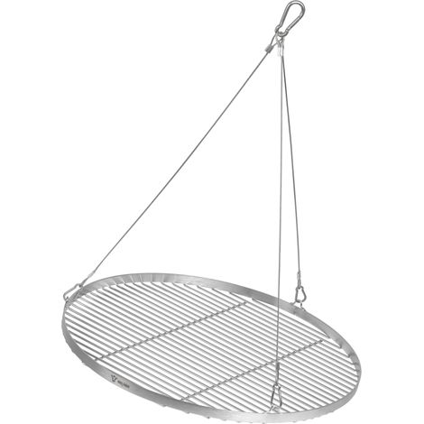 BBQ-Toro griglia in acciaio inox rotonda  Ø 60 cm  Griglia con sospensione a corda girevole (1/5)