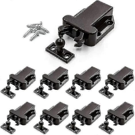 Filiyano-/NN/Lot de 8 verrous à pression et à verrouillage tactile pour coffre-fort, verrou à ressort autobloquant, loquet d'ouverture, verrou de (1/2)