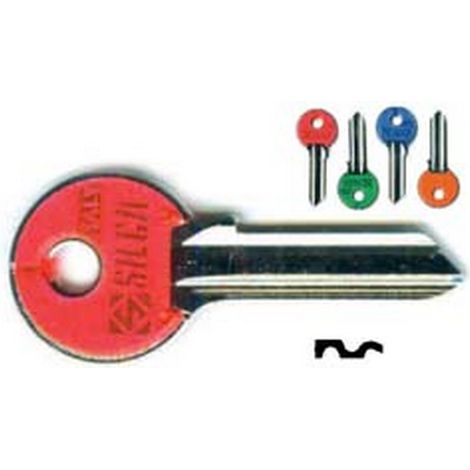 10PZ chiavi cilindri 5 spine grandi cs206asl cs206asl dx slim fluo colori