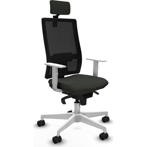 piqueras-y-crespo Horna chaise de bureau blanc ergonomique (1/3)
