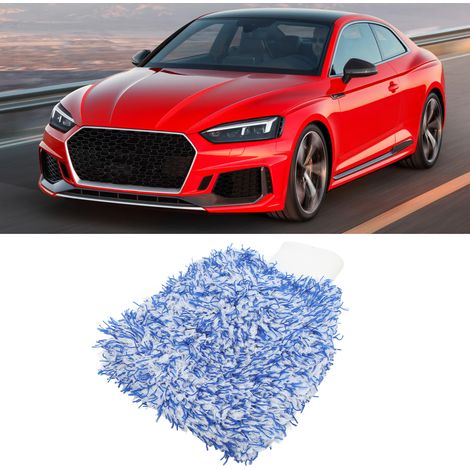 blaue Handschuhe zum Autowaschen (1/5)