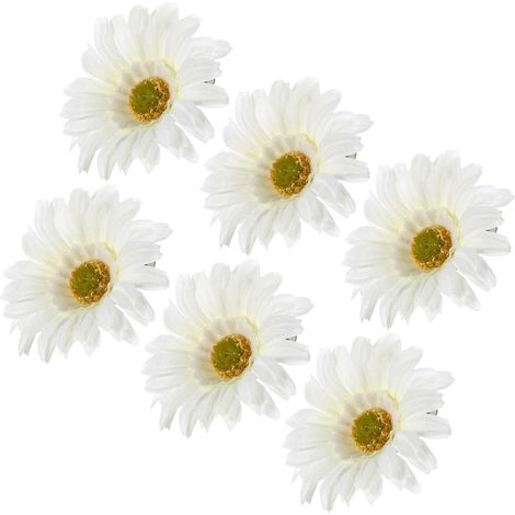 12pièces Pince à Cheveux Fleurs Artificielles Tournesols Accessoires Coiffure pour Fêtes Vacances Événements Festifs (1/5)