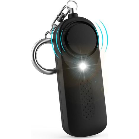Alarme de poche personnelle avec porte-clés d'alarme de sécurité et de sécurité personnelle de 130 dB avec lumière LED, approuvée pour les femmes (1/5)