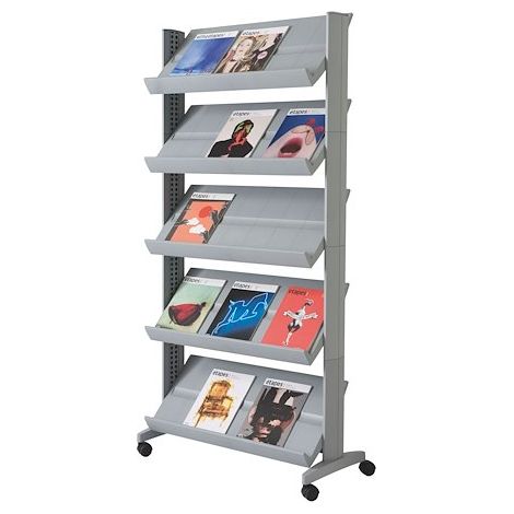 Présentoir mobile universel large Easydisplays aluminium