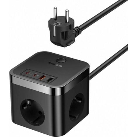 Baseus powercombo cube wandladegerat 4000 w 2x usb a 2x usb c 3x eu stecker