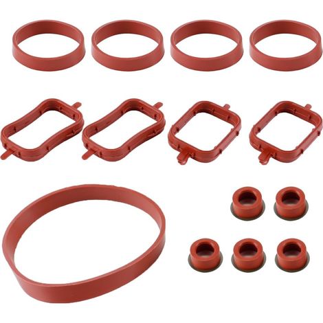 Joints de collecteur d'admission, kit de réparation de joints, 14 pièces/ensemble, remplacement d'admission pour M57 M47 E87 E46 E90 E91 E92 E93, 99072C (1/5)