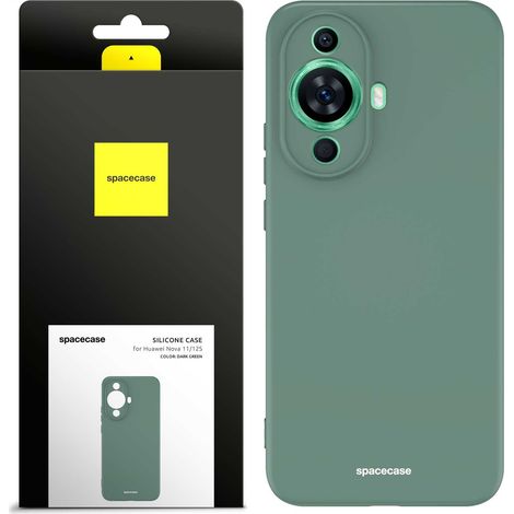 Coque en silicone Spacecase pour Huawei Nova 11/12S, vert foncé (1/5)
