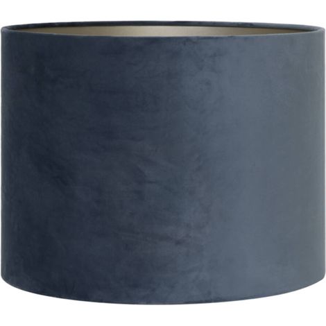 Light & Living - lampenschirm - Velours - blau - textil - Ø 20cm