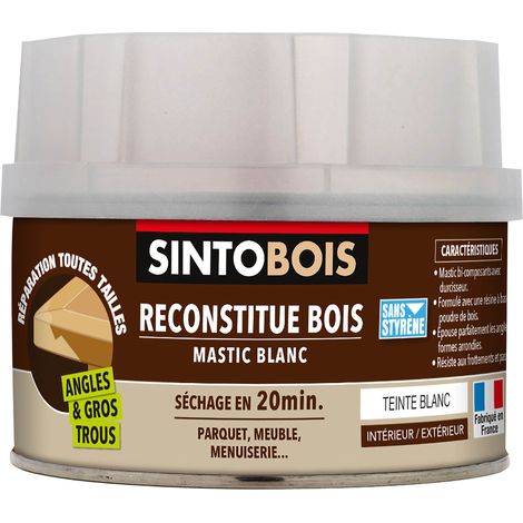 Reconstitue angles et gros trous 170ml Blanc SINTO