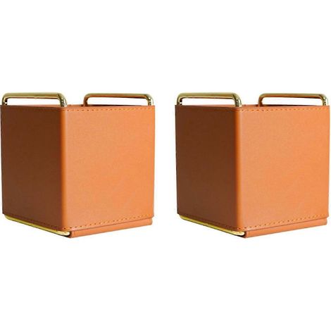 Einfache PU-Leder-Kosmetik-Aufbewahrungsbox für Damen, Schminktisch, Desktop-Aufbewahrungsbox, Haushaltseisen-Ornament (1/5)