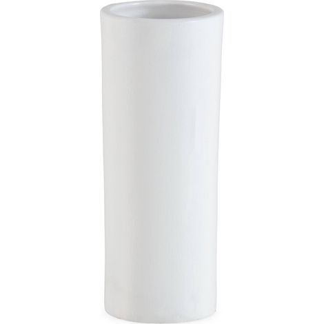 Vase blanc en terre cuite design élégant pour décoration moderne - blanc mat terre cuite