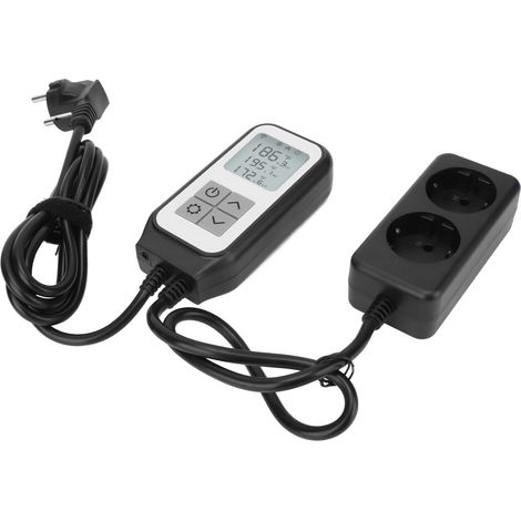 Contrôleur de température numérique intelligent WiFi avec télécommande et minuterie pour prise domestique (UE) 100-250 V (1/5)