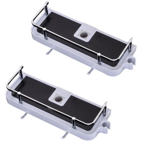 2er-Pack Duschhalterungen ohne Bohren, Duschhalterungen für Duschstangen von 22 bis 25 mm (1/4)