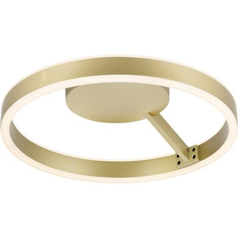 Applique et plafonnier ONE 40 rond 2700/3000K 14W DALI Touch 130° laiton - SLV - 1008551 (1/4)