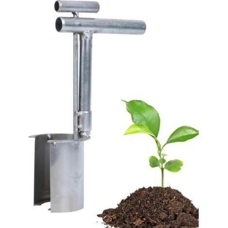 Outil de Plantation de bulbes, transplanteur de Outil de Transplantation de Jardin Portable,Outil de Plantation de bulbes en Acier Inoxydable, Outil de Transplantation (1/5)