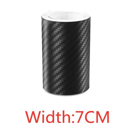 (3 m,7 cm) Ruban adhésif en fibre de carbone nano pour voiture,protection anti-rayures,seuil de porte,rétroviseur latéral,imperméable,film de carbone (1/3)