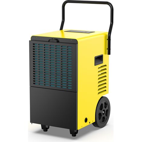 Déshumidificateur Professionnel 50 L/j avec Réservoir 7 L – Anti-Humidité et Moisissures pour Cave, Garage, Maison et Chantier jusqu’à 150 m²
