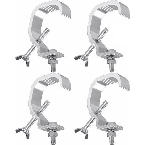 Lot de 4 pinces de projecteur en aluminium moulé anti-dérapantes pour projecteurs et lampes mobiles (1/5)