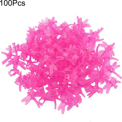 100 Pinces de Jardin Tiges Plates de Croissance Orchidée Rouge Lot 100 Pièces Supports Tuteurs Mini Plantes Fleurs (1/5)