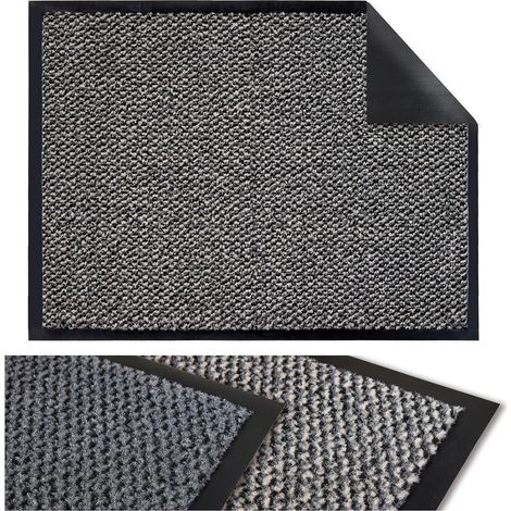 1 Paillasson 80x120 cm Anthracite, Dos Antidérapant, Tapis Entrée Intérieur Extérieur, Maison Bureau (1/5)