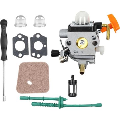Kit carburateur et filtre à air pour débroussailleuses FS87, FS87R, FS90, FS90R, FS100 et FS110 (1/2)