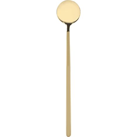 Cuillère À Café En Acier Inoxydable - Longue Poignée Pour Thé Glacé Et Crème Glacée - Ustensile De Bar Et Cuisine - Lot De 1 (1/5)