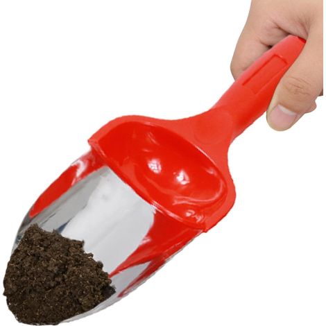 1 - Transplantoir - Outil De Jardinage - Acier Inoxydable - Pour Plantation Et Désherbage - Jardin Et Potager - Argent - 28x5cm (1/5)