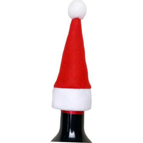 Porte-couverts de Noël, Poche à couverts en forme de chapeau de Père Noël, jeu de couverts de 30 pièces pour décoration de maison (1/5)