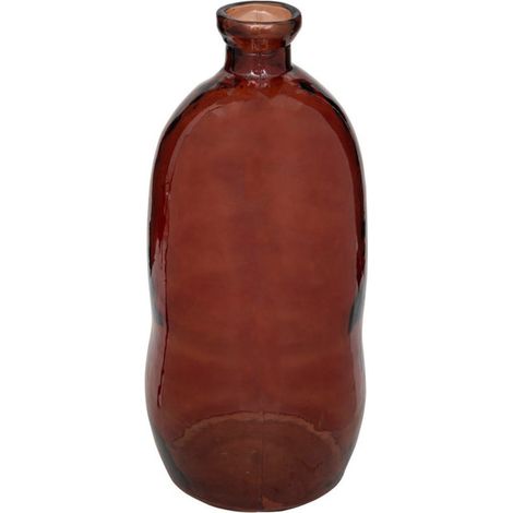 Vase Bouteille en Verre "Uly" 73cm Ambre