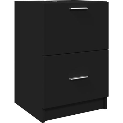 Maison Exclusive - Waschbeckenunterschrank Schwarz 40x37x59 cm Ho