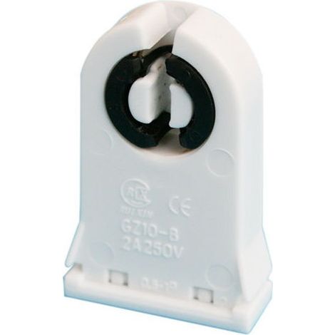 Douille de lampe pour tube fluorescent type T8 G13 prise Blanc Electro DH. 12.142/T8 8430552141616