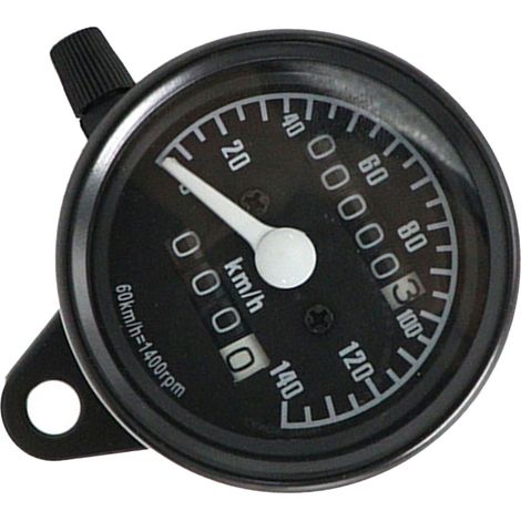 Universeller Motorrad-Tachometer 12V 0 bis 140 km/h Retro-Kilometerzähler-Modifikationszubehör (1/5)