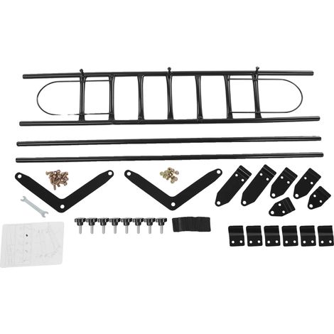 Organizador de almacenamiento para maletero de coche, construcción de hierro resistente, fácil instalación, color negro. (1/2)