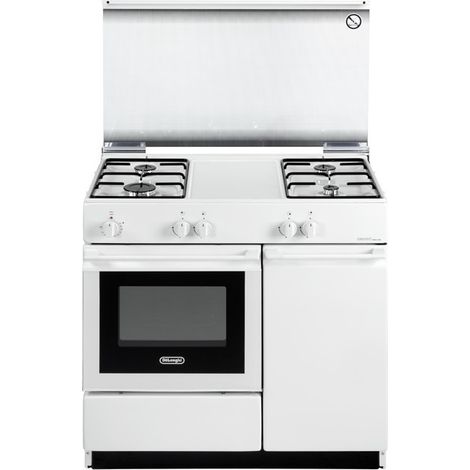 De’Longhi SEW 8540 N EDM. Tipo di prodotto: Cucina, Colore del prodotto: Bianco, Tipo di controllo: Manopola. Tipo di piano cottura: Gas, Numero totale di fuochi: 4 Fornello(i), Numer... - SEW8540NEDM