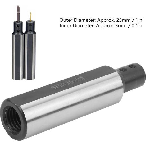 Porte-outil d'alésage en carbure SHB25-03 pour alésage intérieur de petit diamètre 3 mm (1/5)