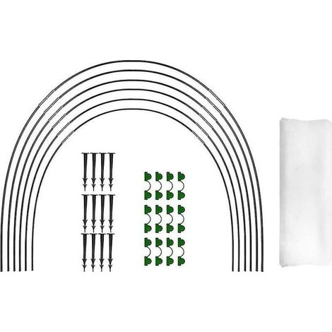 Cerceaux de jardin pour filets, cerceaux de protection des cultures, cloches pour la culture de légumes, tunnel de culture antirouille (1/3)