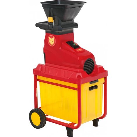 Wolf-Garten – Broyeur de végétaux électrique 2800W – Système de coupe rouleau porte-lame – Épaisseur de branche max. 45 mm – Pour bois dur et teck