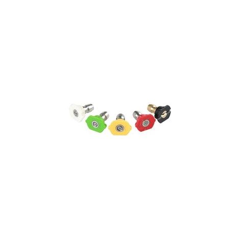 Embouts de buse pour nettoyeur haute pression, kit de buses de pulvérisation pour nettoyeurs haute pression jusqu'à 4000 PSI, raccord rapide 1/4 pouce