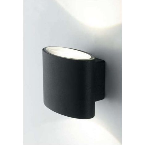 "Applique LED da esterno BOXTER in alluminio nero 2x4W 4000K (luce naturale)" (1/4)