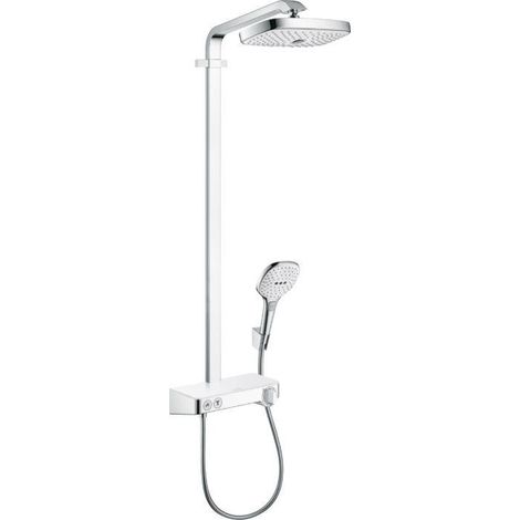 Hansgrohe Showerpipe Raindance Select E 300 2jet blanc/chromé (1/5)