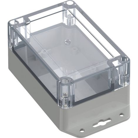 TRU COMPONENTS TC-10860632 Cloche à bride 120 x 80 x 60.20 ABS-PC gris clair 1 pc(s) (1/2)