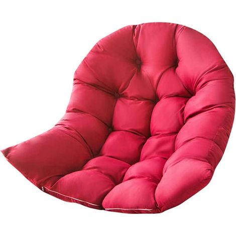 Coussins de jardin pour chaise suspendue panier Burgundy Tapis Chaise Déhoussable Grand Confort (1/5)