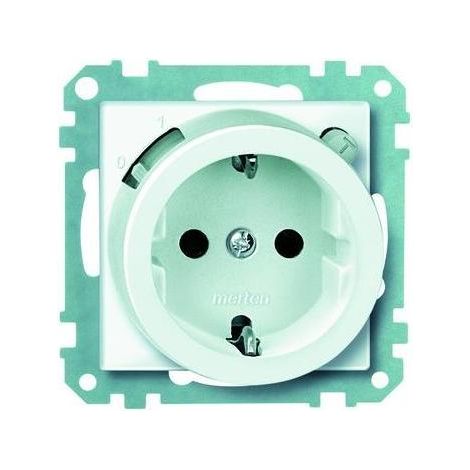 Merten FI-Steckdosen-Einsatz pwgl Schuko BRS 233819 (1/5)