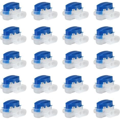 【Épissures】 Lot de 20 Connecteurs de Câble Remplis de Gel ABS 3 fils étanches pour Robot Tondeuse Extérieur/Souterrain (1/4)