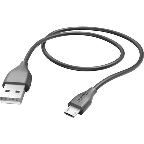 Hama Câble de charge USB USB 2.0 USB-A mâle, USB-Micro-B mâle 1.50 m noir 00201586 C681122