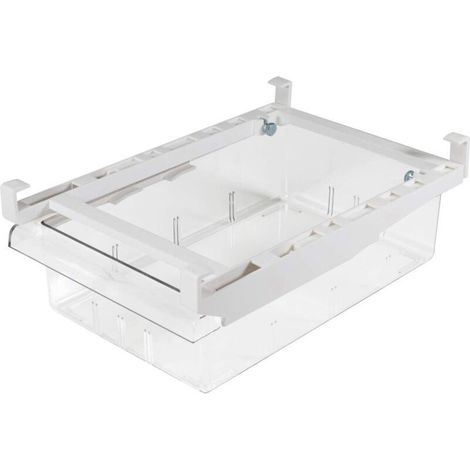Organisateur de tiroir de réfrigérateur, bacs de rangement de réfrigérateur, amovible avec poignée, boîte de rangement d'étagère de réfrigérateur, récipient alimentaire transparent (1/4)