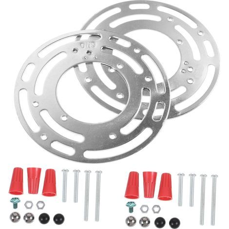 2 Pièces Support de Montage Luminaire Rond Kit Installation pour Lampes Suspendues et Appliques Murales Accessoire Chaleur Fixation Solide pour Lustres et Lampes de Plafond (1/4)