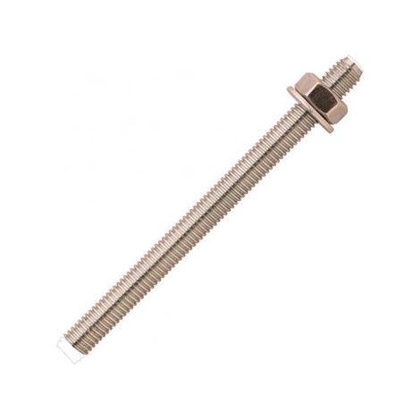 TIGE FILETÉE INOX M12 LG160MM + ECROUS (Lot de 10)