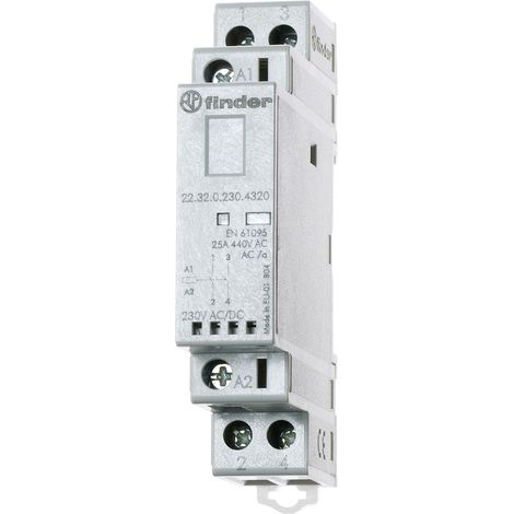 Finder 22.32.0.012.4320 Installationsschütz 2 Schließer 250 V/AC, 440 V/AC 1 St.