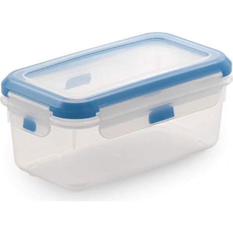 Fiambrera rectangular “Super Lock” sin BPA con tapa antigoteo 17x11,5x7,2cm (680ml de capacidad) (1/2)